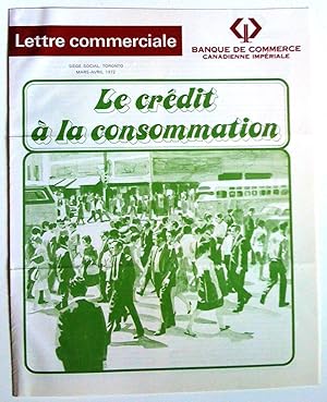 Le Crédit à la consommation, Lettre commerciale, mars-avril 1972