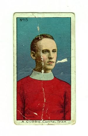 A. (Alex.) Currie, Vintage 1910 Lacrosse Trading Card. Ottawa Capitals. Imperial Tobacco Company ...