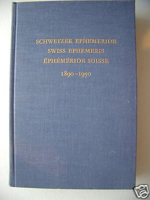 Schweizer Ephemeride 1976 Astrologie Planetenwerte