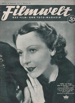 Das Film- und Foto-Magazin. Nummer 40, 30. September 1938. Mit sehr vielen Abbildungen.