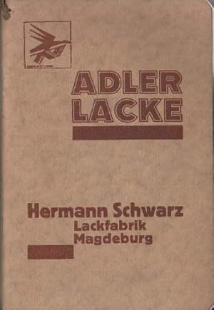 Hermann Schwarz, Lackfabrik, Magdeburg. Katalolog über die angebotenen Lacke.