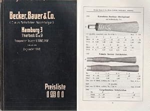 Hamburg 3, Thielbeck 8 und 9. Preis-Liste 1911. Mit einigen Abbildungen.