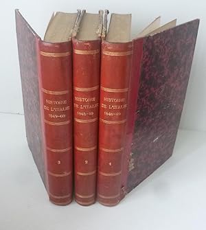 Histoire de l'Italie. Huitième édition. Paris. De Gaittet. 1860.