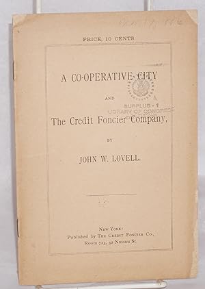 A co-operative city and the Credit Foncier Company