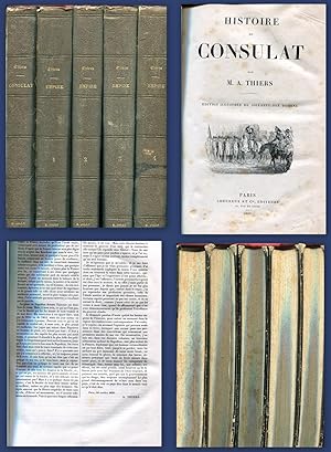 Histoire du Consulat et de l'Empire, 5 volumes, 1865.