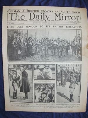 Historic newspaper. The Daily Mirrror. Thursday, November 7, 1918.