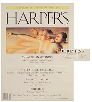 Je Reviens in Harper's Magazine - December 1996 (Signed)