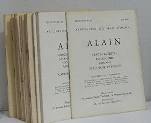Association des amis d'alain - Alain - (du bulletin n°1 decembre 1954 au bulletin n°21 juin 1965)