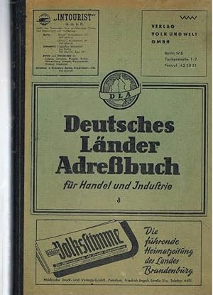 Deutsches Länder Adressbuch für Handel und Industrie Bezugsquellenband. Band V. 1950. Umfaßt Groß...