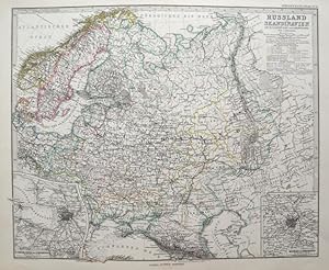 Russland und Skandinavien.im Massstab 1:10.000.000, entworfen von A. Petermann, gestochen von H. ...