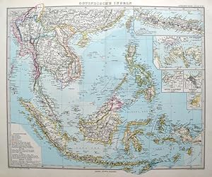 Ostindische Inseln im Massstab 1:12.500.000, entworfen von A. Petermann, gestochen von H. Eberhar...