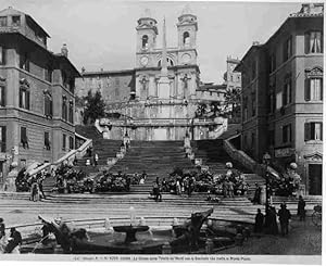 Roma - La Chiesa della Trinitaa de Monti con la Scalinata che mette al Monte Pincio. Reg.-No. 622...