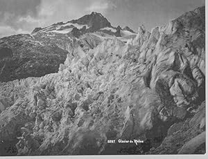 Glacier du Rhone. Schweiz. Albumin - Abzug.Original - Fotografie.