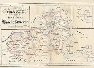 Charte der Ephorie Bischofswerda aus Atlas des Königreichs Sachsen in 26 Karten