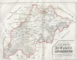 Charte der Ephorie Annaberg aus Atlas des Königreichs Sachsen in 26 Karten