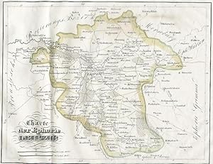 Charte der Ephorie Leipzig aus Atlas des Königreichs Sachsen in 26 Karten