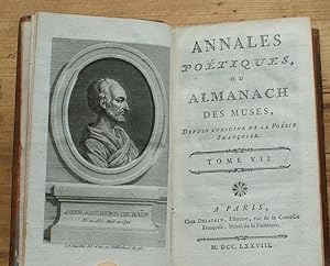 Annales poétiques ou Almanach des muses - Depuis l'origine de la poésie Françoise - Tome VII et VIII