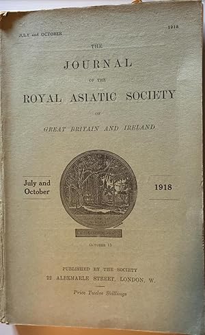 The Journal of the Royal Asiatic Society of Great Britain and Ireland. July.