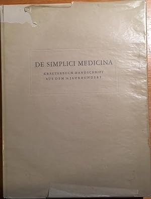 De Simplici Medicina. Kräuter Handschrift aus dem 14. Jahrhundert. Faksimile.