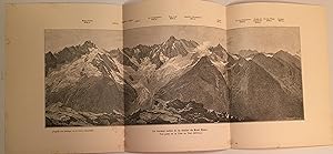 Panorama ' Le versant suisse de la chaîne du Mont Blanc'.
