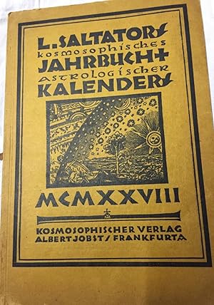 Kosmosophisches Jahrbuch und Astrologischer Kalender für 1928
