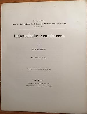 Indonesische Acanthaceen.