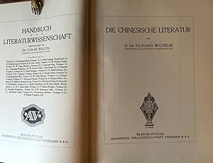Die chinesische Literatur. Japanische Literatur. Handbuch der Literaturwissenschaften.