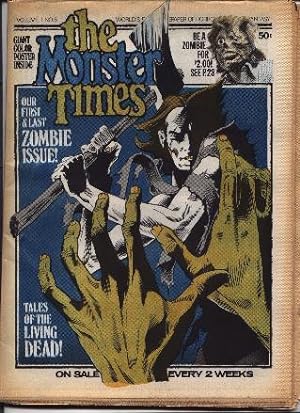 Monster Times - Volume 1 One Number Six 6 - April 12, 1972