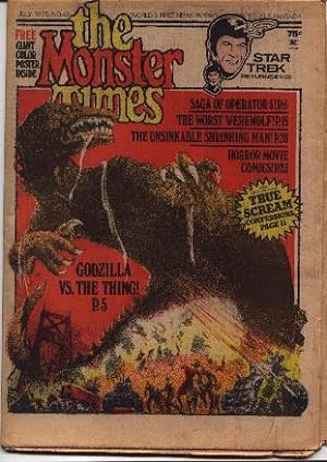Monster Times - Volume 1 One Number Forty-Two 42 - July 1975
