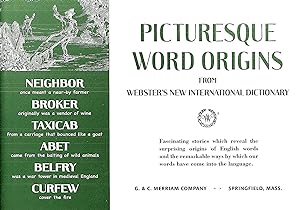Picturesque Word Origins : Fascinating Stories Which Reveal The Surprising Origins Of English Wor...