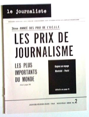 Le Journaliste, organe officiel de l'Union canadienne des journalistes de langue française, janvi...