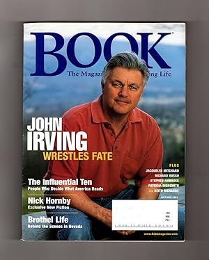 Book Magazine - July - August, 2001. John Irving Cover. Brothel Life; Nick Hornby; Jacquelyn Mitc...