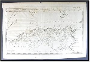 [1756 German Map of North Africa from Strait of Gibraltar to Tunisia ] Das alte eigenthiche Afric...