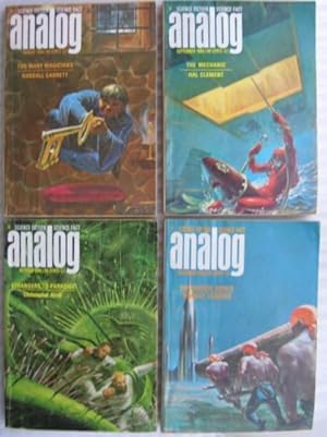 Analog Science Fiction - Science Fact August, September, October & November 1966, featuring in fo...