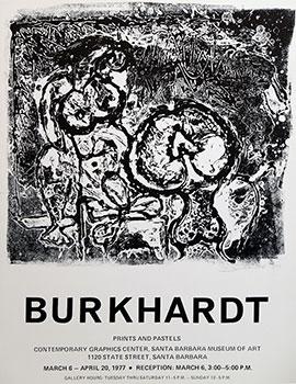 Poster for Burkhardt. Prints and Pastels.