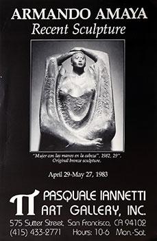 Poster for Recent Sculpture Exhibition of Armando Amaya.