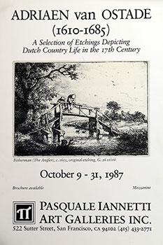 Poster for Adriaen van Ostade Exhibition.
