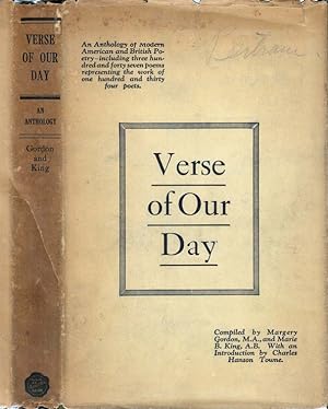 Verse of Our Day, An Anthology of Modern American and British Poetry