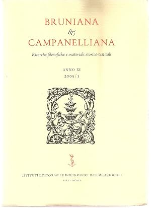 Bruniana & Campanelliana. 2005 - N.1