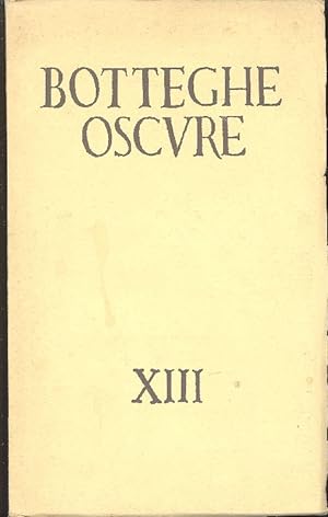 Botteghe Oscure. 1954. Quaderno n. XIII