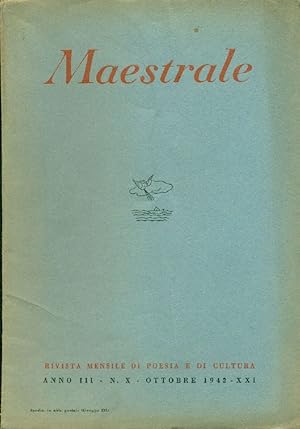 Maestrale. Anno III, N. 10, Ottobre 1942