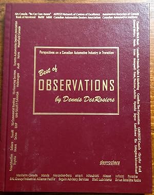 Best of Observations: Perspectives on a Canadian Automotive Industry in Transition (Signed Copy)