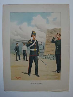 The Royal Artillery, Military, Original Chromolithograph