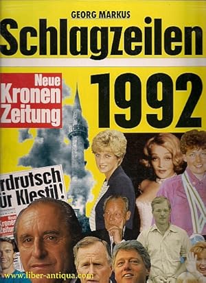 Schlagzeilen 1992 Neue Kronen Zeitung,