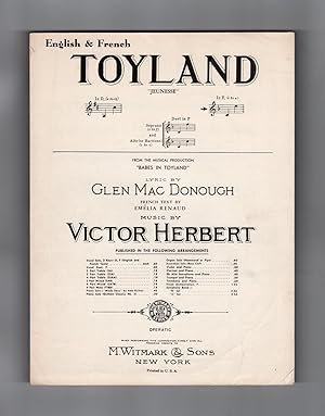 Toyland - Vintage Victor Herbert - Glen MacDonough - Emelia Renaud Sheet Music. From 'Babes in To...