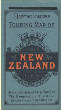 Bartholomew's Touring Map of New Zealand, the Edinburgh Geographical Institute