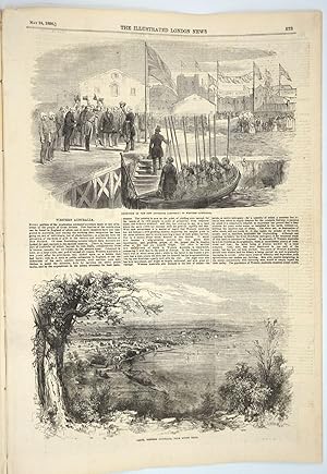 Perth, Western Australia, view from Mount Eliza and article in the Illustrated London News, May 2...