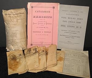 Archive of Wool and Catalogues for Merino & Lincoln Sheep auctions for 1883-1888