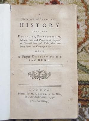 1751 ROYAL SUCCESSION : REGENCIES & PRINCES of ENGLAND, GREAT-BRITAIN and WALES