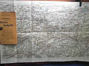 Straßenkarte der Tiroler Hochpässe, Maßstab 1:150.000, Stand 1939,